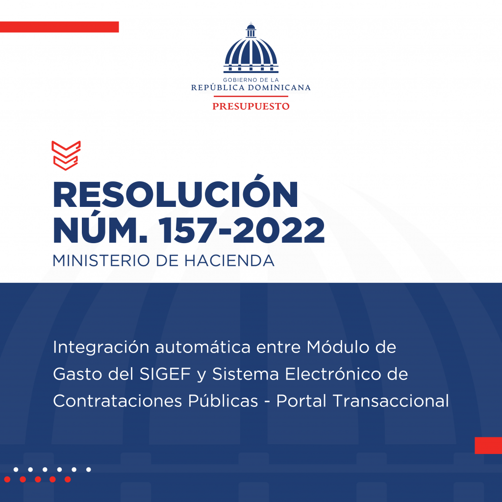 Resolución de Hacienda establece integración automática entre SIGEF y Portal Transaccional de Compras